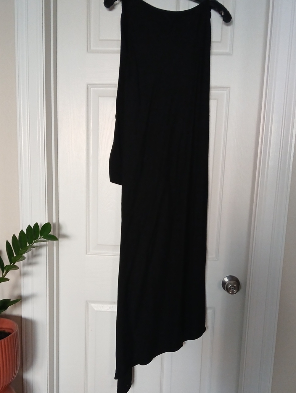 Zara Black One-Shoulder Asymmetrical Dress